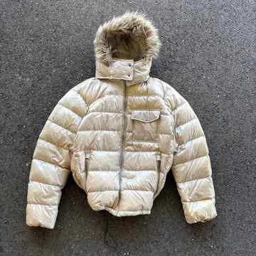 00s 올드 유니클로 다운 자켓 퍼 자켓 시티 보이