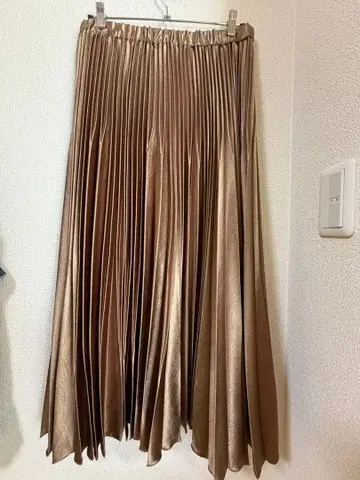 UNTITLED 언타이틀 롱 플리츠 스커트 42