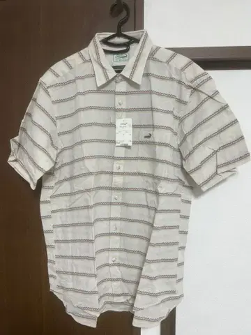 Crocodile 반팔 셔츠 LL 일본제 스트라이프