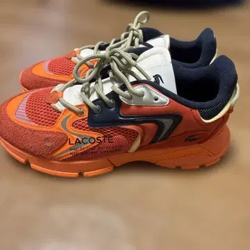 LACOSTE NR-517 오렌지 네이비 스니커즈 사이즈 US11.5