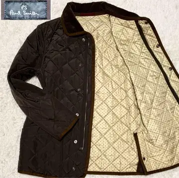 폴스미스 코트 퀼팅 도트 코듀로이 이소재 절개