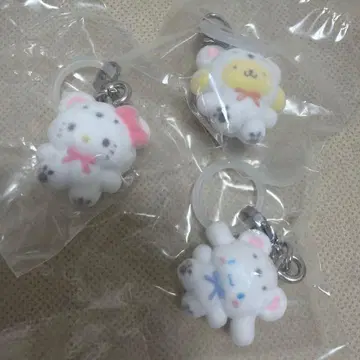 산리오 포근포근 스노우 메지루시 액세서리