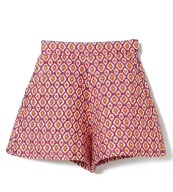 Ray BEAMS 다이아몬드 패턴 숏팬츠