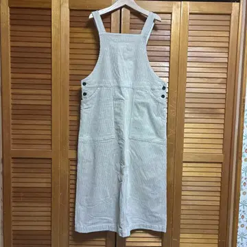 [ 새상품급 ] 내추럴 런드리 코듀로이 소재 오버롤 스커트