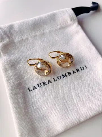 LAURA LOMBARDI 골드 크리스탈 귀걸이