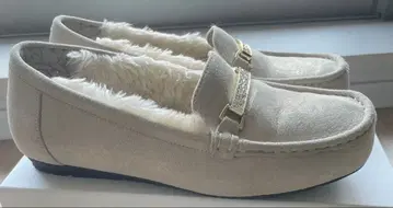 히미코 천연 가죽 베이지 로퍼