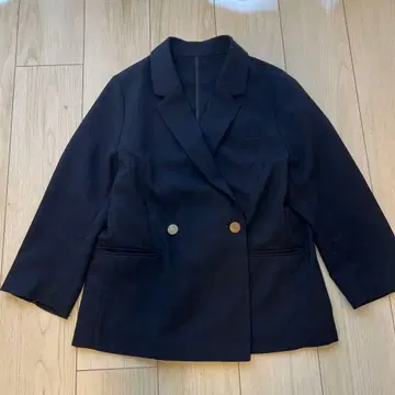 SNIDEL 네이비 더블 브레스트 자켓