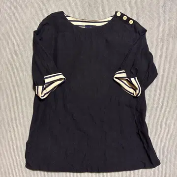 [ 새상품급 ] 루미노아 마린테이스의 오분 소매 블라우스