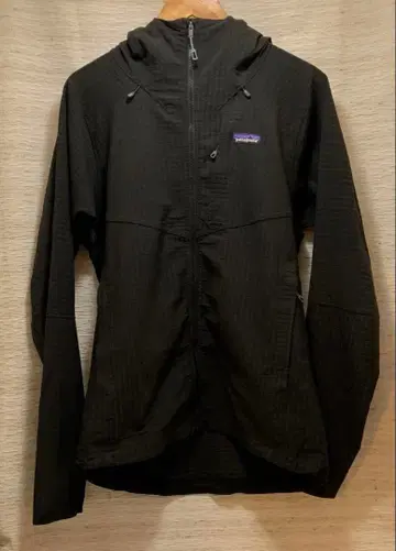 Patagonia 블랙 레귤레이터 구제 의류 풀 집업 후드티