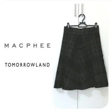 TOMORROWLAND MACPHEE 체크 무늬 플레어 스커트
