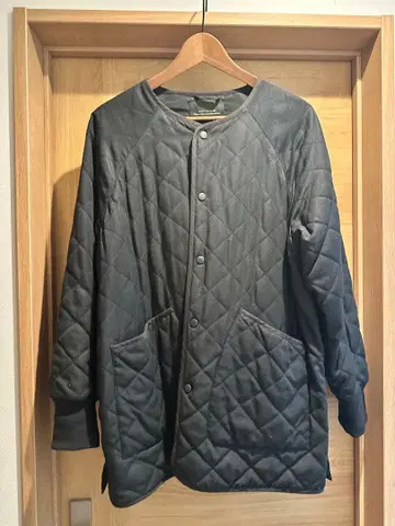 NANO UNIVERSE 퀼팅 자켓 블랙