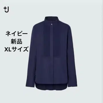 유니클로 J 수피마 코튼 턱 셔츠 네이비 새상품 XL 사이즈