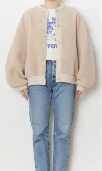 THE SHINZONE 플리스 자켓 베이지