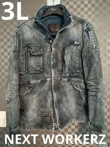 [새상품급 완판 컬러] 넥스트 워커즈 데님 자켓 3L