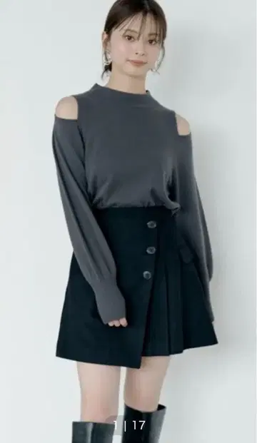 snidel 랩 미니 스커트