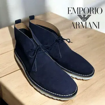 EMPORIO ARMANI 네이비 처카 부츠 27cm 사이즈 9