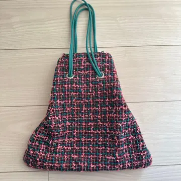 Charmant sac 트위드 복조리형 핸드백