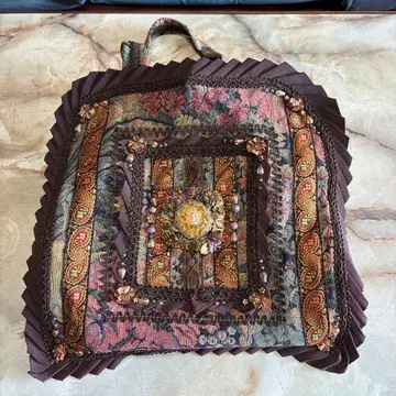 치마키 꽃무늬 고블랑 핸드백