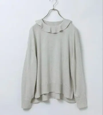 tumugu 랜덤 니트 카라 부착 풀오버