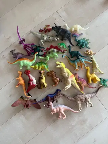 vintage 샵 구매 공룡 피규어 일괄