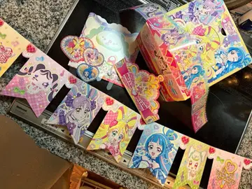 너와 아이돌 프리큐어 캐릭터 데코 케이크 부속품 가랜드