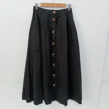 11.15 S319P 마우지 롱 플레어 스커트 마 혼방 1