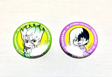 Dr.stone 캔 배지 이시가미 센쿠 아사기리 겐 2개 세트