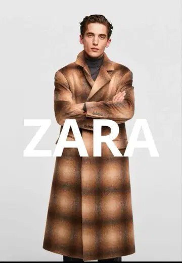 레어 ZARA 체스터 코트 롱 스트릿 스타일 K-스타일 2.6만
