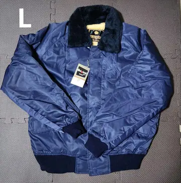 택 포함 새상품 방한 점퍼 L 네이비