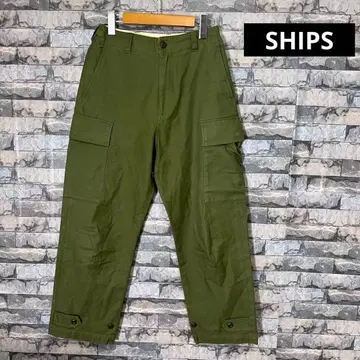 SHIPS 베이커 팬츠 카고 팬츠 밀리터리 워크 카키 38