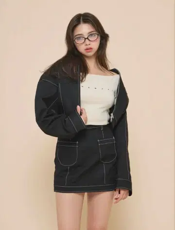 .앤드마리 미개봉 Harper twill 미니 스커트 M 사이즈