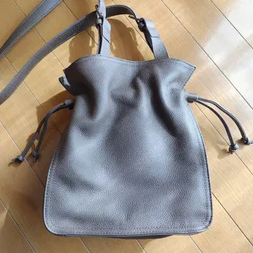 가죽 복조리 숄더백