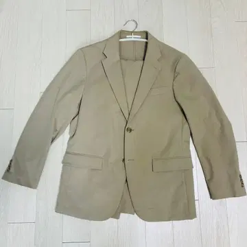 유니클로 감동 자켓 감동 팬츠 셋업 베이지