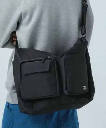 BAYFLOW 더블 프론트 포켓 빅 숄더백 베이플로우