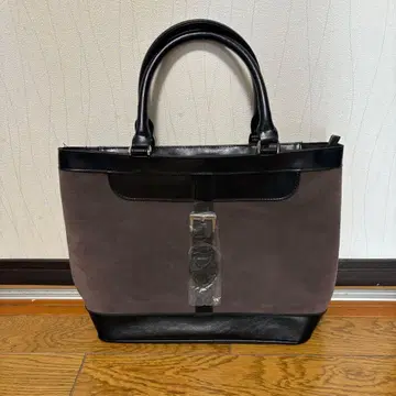 [ 새상품, 미사용 ] HAMANO 토트백 스웨이드/가죽 A4