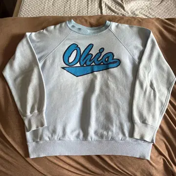 80년대 제 Ohio 로고 맨투맨 라이트 블루 M