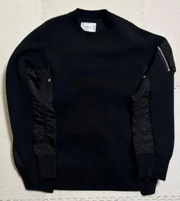 사카이 스펀지 맨투맨 풀오버 블랙 SCM-058