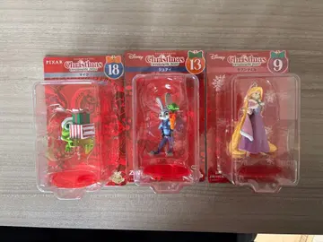 DISNEY 크리스마스 오너먼트 3개 마이크, 주디, 라푼젤