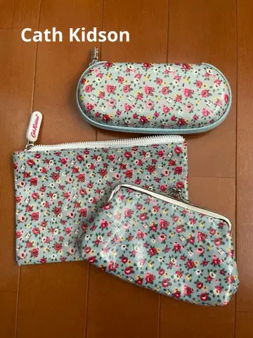 미사용품! 캐시 키드슨 꽃무늬 파우치 세트