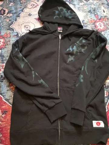 XL 산시이치제로 일본풍 패턴 후드티