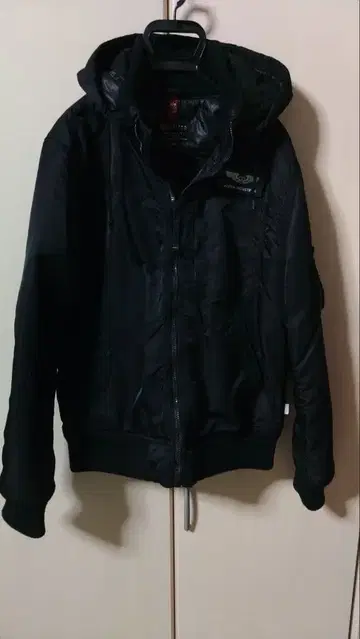 ALPHA INDUSTRIES 블랙 밀리터리 자켓 XL