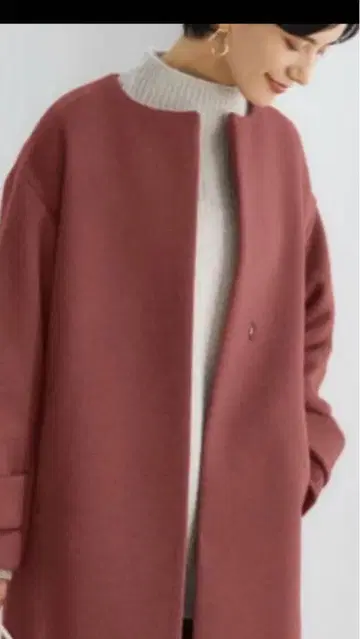 [ 새상품급 클리닝 완료 ] 유나이티드 애로우즈 노카라 롱 코트