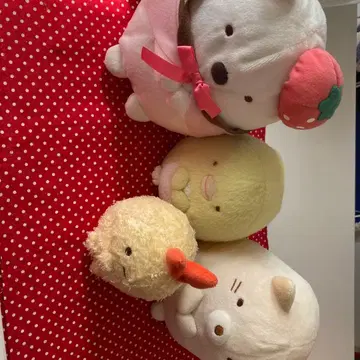 귀여운 캐릭터 봉제 인형 세트