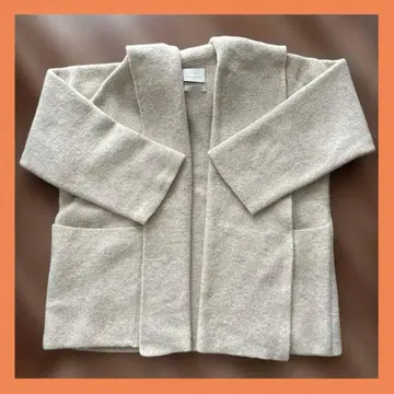 [ 로렌 마누기안 ] 니트 코트 / 후드 / 가운 / 아이보리