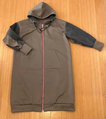 sfide 후드 부착 브라운 롱 자켓 프리 사이즈