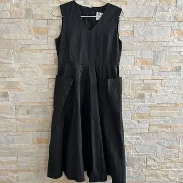 올드맨즈테일러 슬리브리스 원피스 S 블랙