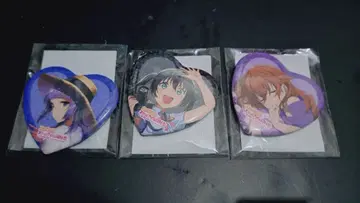 니지가사키 제비뽑기당 하트형 캔뱃지 3종 세트