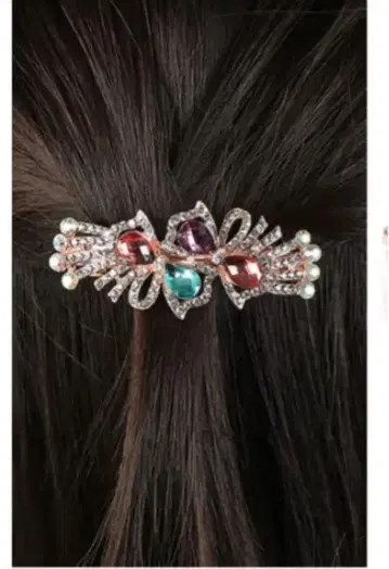 엘레강트 크리스탈 헤어핀 6개 발렌다