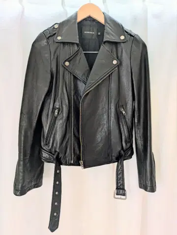 라이더 자켓 램 가죽 더블 라이더 로즈버드