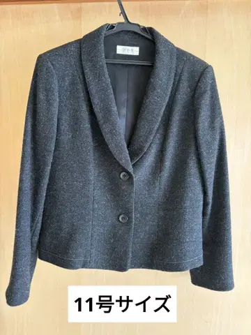 다크 그레이 테일러드 자켓 여성용 미세스 11호 사이즈 겨울용